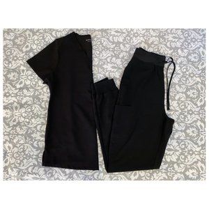 MANDALA Black Scrubs Set